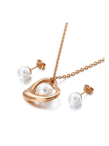 Комплект дамско колие и обеци Lee Cooper LC.S.01045.420