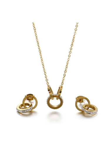 Комплект дамско колие и обеци Lee Cooper LC.S.01052.110