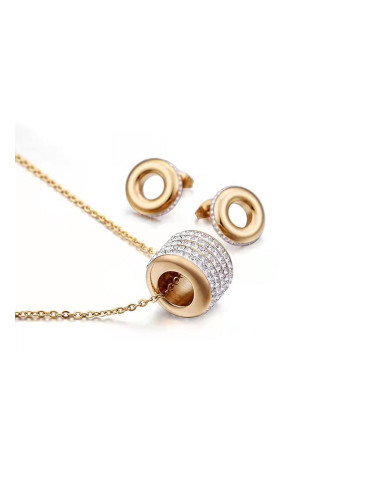 Комплект дамско колие и обеци Lee Cooper LC.S.01055.110