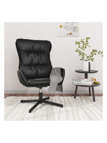 Sonata H Релакс стол, черен, изкуствена кожа