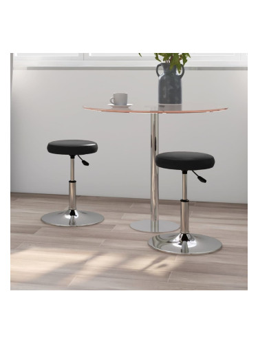 Sonata H Трапезни столове, 2 бр, черни, изкуствена кожа