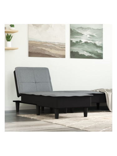 Sonata H Кушетка, светлосива, текстил