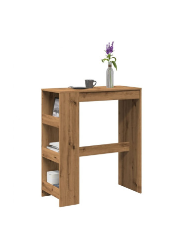 Sonata H Бар маса с рафтове дъб артизан 90x40x103,5 см инженерно дърво