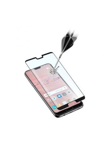 Стъклен протектор Cellular Line за Huawei P20 Pro - Черен