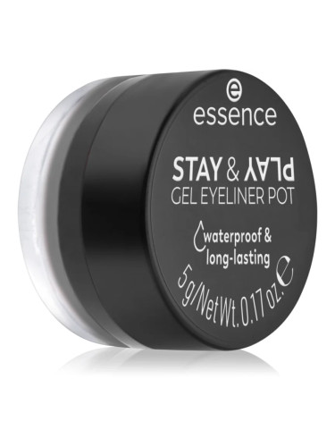 essence STAY & PLAY очна линия цвят 01 Black 5 гр.