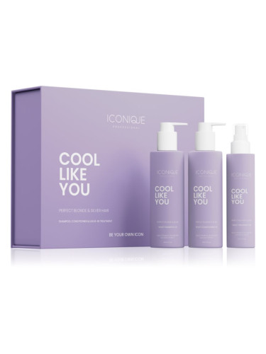 ICONIQUE Professional COOL LIKE YOU Perfect Blonde & Silver Violet Set комплект неутрализиращ жълтеникавите оттенъци