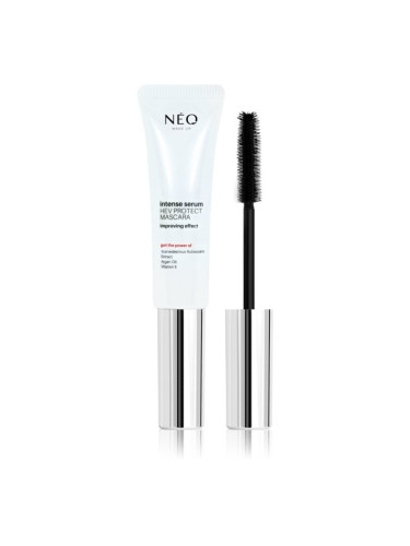 NEO MAKE UP Intense Serum HEV Protect Mascara спирала за обем и сгъстяване на миглите цвят Black 9 мл.