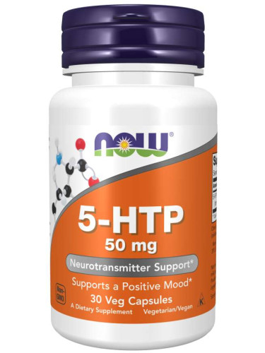 NOW - 5-HTP 50 мг- 30 Капсули
