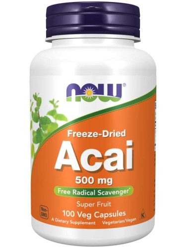 NOW - Acai 500 МГ - 100 Капсули