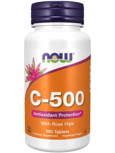 NOW - Витамин C-500 - 100 Таблетки