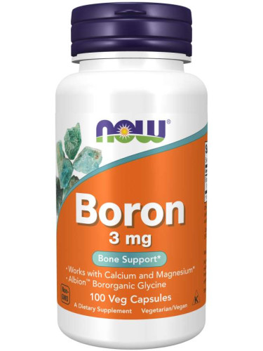 NOW - Boron 3 МГ - 100 Капсули