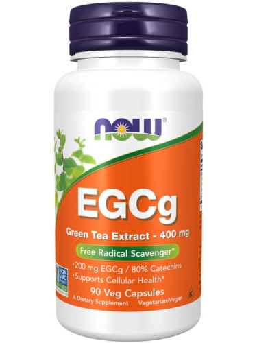 NOW - EGCG (Green Tea Extract) 400 МГ - 90 Капсули