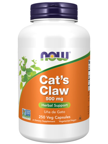NOW - CАТs Claw (Котешки Нокът) - 500 МГ - 250 Капсули
