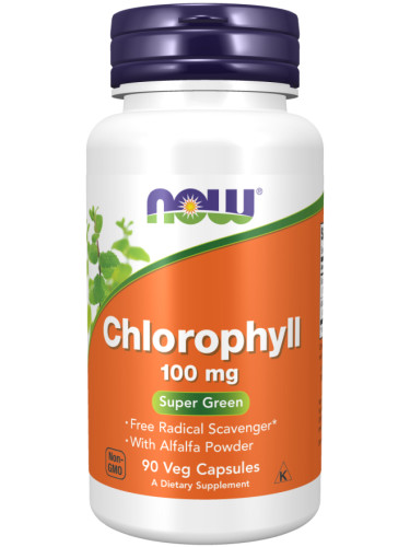 NOW - Chlorophyll 100 МГ - 90 Капсули