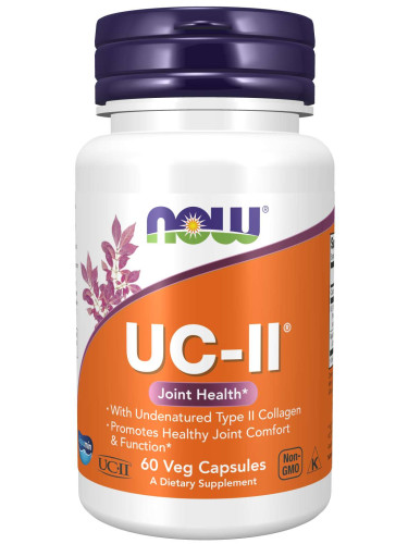 NOW - UC-II Type II Collagen 40 МГ - 60 Капсули