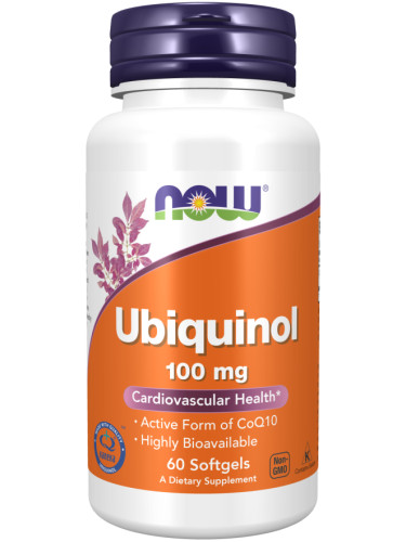 NOW - Ubiquinol 100 МГ - 60 Дражета