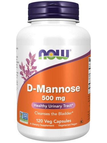 NOW - D-Mannose 500 МГ - 120 Капсули