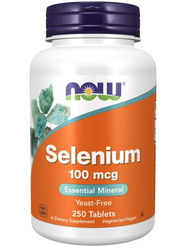 NOW - Selenium 100 МКГ - 250 Таблетки