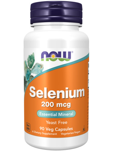 NOW - Selenium 200 МКГ - 90 Капсули