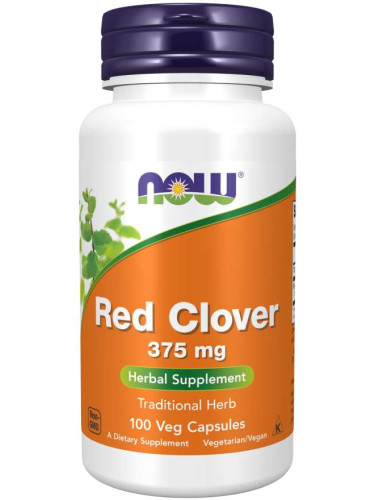 NOW - Red Clover 375 МГ - 100 Капсули