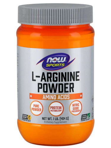 NOW Sports - Arginine Powder - 454 Г