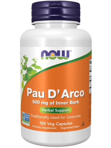 NOW - Pau D Arco 500 МГ - 100 Капсули