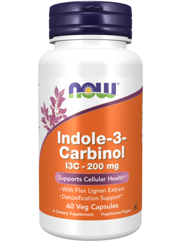 NOW - Indole-3-Carbinol 200 МГ - 60 Капсули