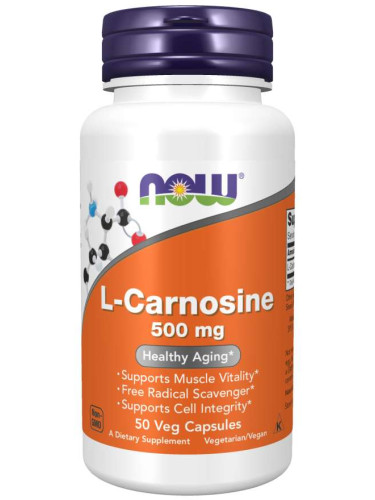NOW - L-Carnosine 500 МГ - 50 Капсули