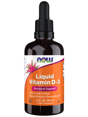 NOW - Витамин D-3 - 60 МЛ