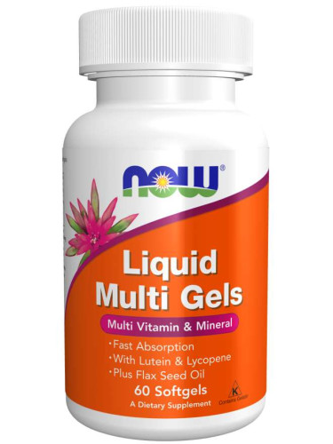 NOW - Liquid Multi Gels - 60 Дражета
