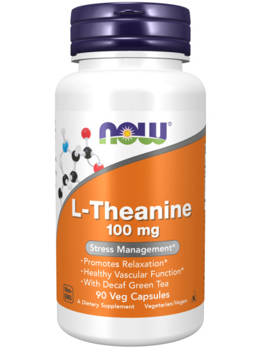 NOW - L-Theanine 100 МГ - 90 Капсули