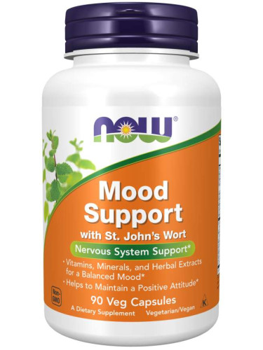 Now - Mood Support with St. John`s Wort - 90 капсули