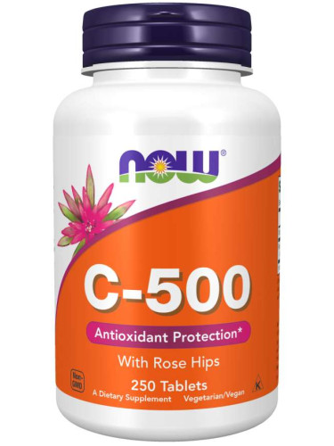 NOW - Витамин C-500 - 250 Таблетки