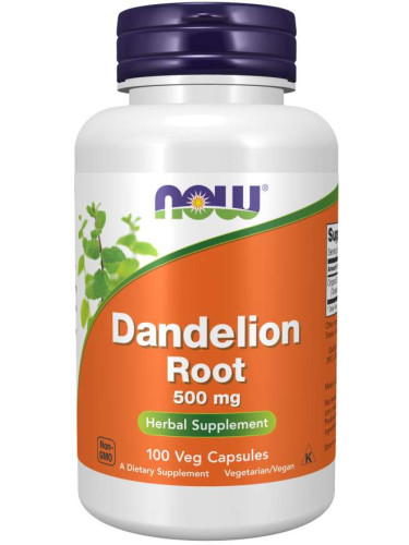 NOW - Dandellion Root 500 мг - 100 капсули