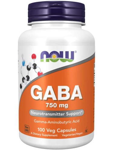 NOW - Gaba 750 mg - 100 Vcaps