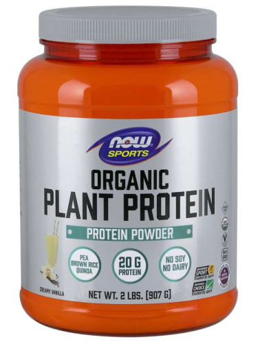NOW - Organic Plant Protein - 908 g