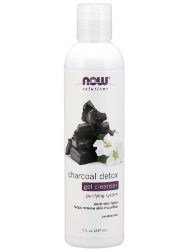 NOW - Почистващ гел за детоксикация с въглен - DETOX CLEANSER CHARCOAL - 237 ml