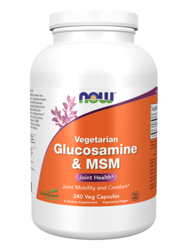 NOW - Vegetarian Glucosamine & MSM 500/500 - 240 Veg Capsules