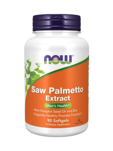 NOW - Saw Palmetto Extract 80 МГ - 90 Дражета