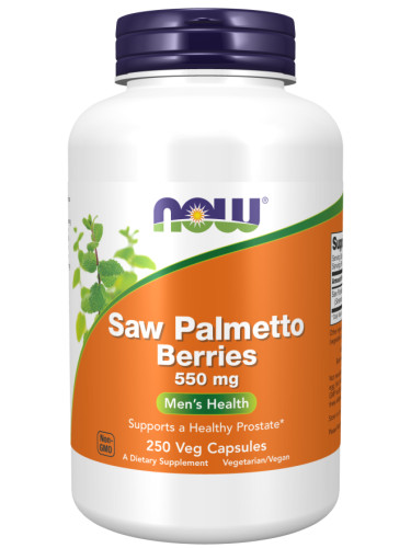 NOW - Saw Palmetto Berries 550 МГ - 250 Капсули