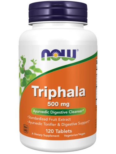 NOW - Triphala 500 mg - 120 Tablets