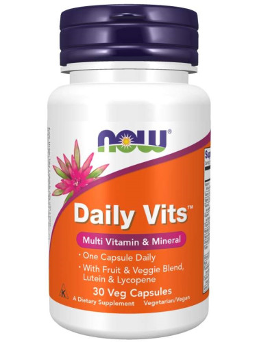Now - Daily Vits Multi - 30 веган капсули