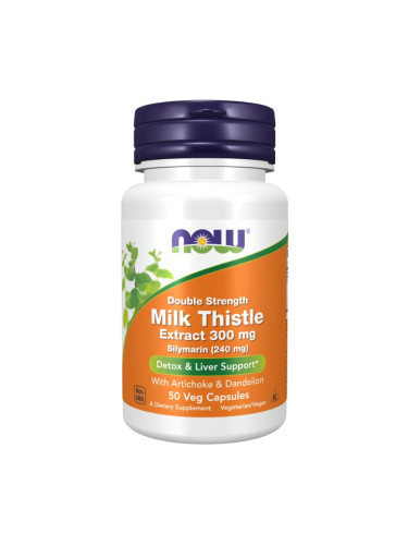 NOW - Silymarin (Магарешки Бодил) - 300 МГ - 50 Веган Капсули