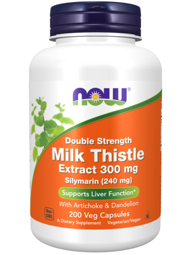 NOW - Silymarin (Магарешки Бодил) - 300 МГ - 200 Веган Капсули