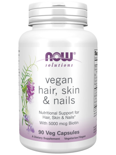 NOW - Hair, Skin & Nails VEGAN - 90 Vegan Capsules