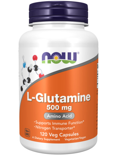 NOW Sports - L-Glutamine 500 mg - 120 Capsules