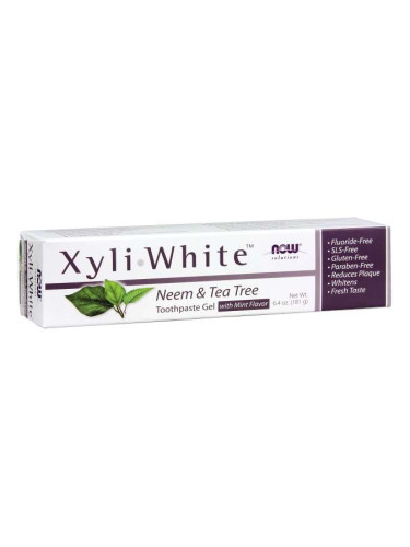 NOW - ПАСТА ЗА ЗЪБИ XYLIWHITE С НЕЕМ И ЧАЕНО ДЪРВО - 181 г