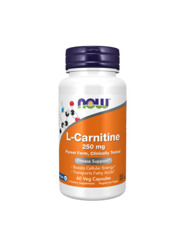 NOW - L-CARNITINE 250 mg - 60 vcaps