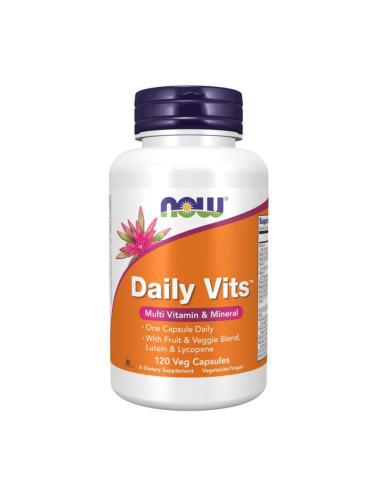 Now - Daily Vits Multi - 120 веган капсули