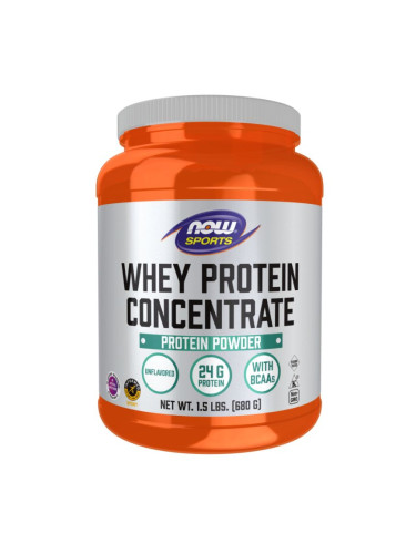 NOW Sports - Whey Protein Concentrate Unflavored - 680 g